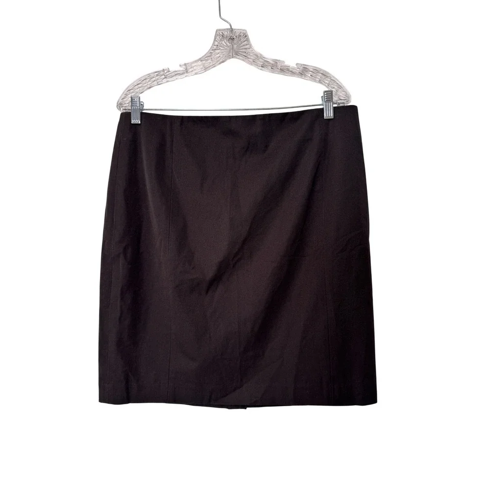 Banana Republic Womens Black Pencil Skirt‎ Size 14 Knee Length Career Office